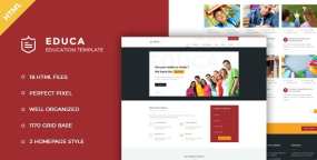 Educa -教育与课程HTML模板 更新至v1.0