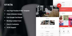 Kyata -单页Bootstrap 4视差HTML5模板 更新至v1.0