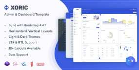 Xoric管理和仪表板HTML5模板V1.0