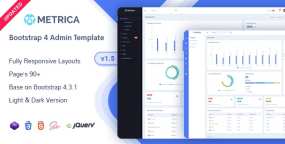 Metrica -管理和仪表板HTML5模板 v1.5
