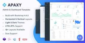 Apaxy -管理和仪表板HTML5模板 更新至v1.0