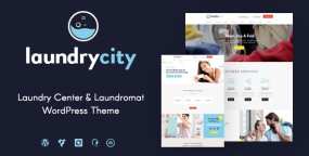 Laundry City洗衣店和干洗服务企业网站WordPress主题