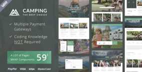 Camping Village 3.1 露营地房车与远足旅游WordPress主题
