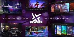 PlayerX汉化版V2.1.1 电子游戏电竞网站WordPress主题 带整站打包数据