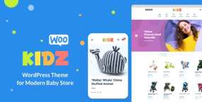 KIDZ婴幼儿用品跨境电商平台WooCommerce主题V5.14 (独家破解版可导入演示数据)