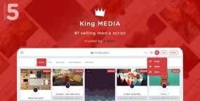 [7.3.1]King Media自适应瀑布流布局图片视频新闻杂志网站PHP源码[含全部主题插件]