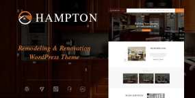 Hampton家居装修WordPress主题_室内设计网站模板
