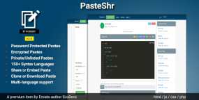 PasteShr加密保护文本托管共享系统PHP源码v2.5.5