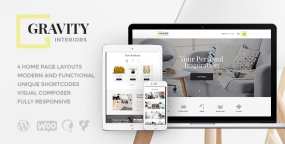 Gravity 1.3 简约时尚室内设计和家具店WordPress主题