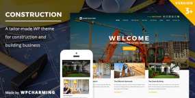 Construction建筑设计和建筑行业网站WordPress主题