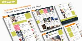 WordPress主题List Mag 3.6 自适应新闻杂志和瀑布流图片博客WP主题