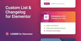 [1.0.2] Logger – 变更日志 & 自定义列表Elementor插件