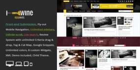 WordPress主题Wine Masonry 3.3 瀑布流新闻门户/评论杂志网站模板
