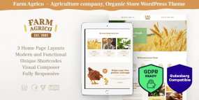 Farm Agrico WordPress主题 | 绿色有机农业企业官网模板