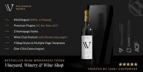 Villenoir WordPress主题_葡萄酒经销商网站模板