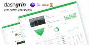 Dashgrin v1.0-数据分析管理仪表板和UI套件