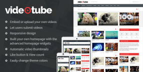 VideoTube汉化版V3.4.6 视频博客/视频门户WordPress主题