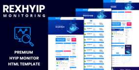 RexHYIP v1.0-HYIP监视器和列表HTML5模板