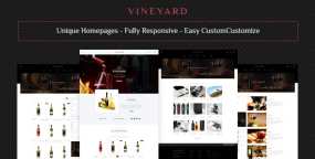Vine Yard v1.0-在线葡萄酒商店/餐厅/美食/博客HTML5模板