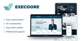 Execoore v1.1-技术和金融科技HTML5模板