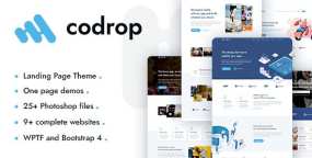 Codrop v1.4.8：应用软件APP落地页模板WordPress主题