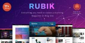 Rubik现代自适应新闻杂志博客网站WordPress主题