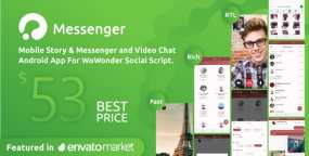 社交网络在线聊天Android移动应用APP源码WoWonder Android Messenger v2.8