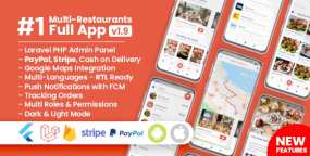 Food Delivery Flutter外卖点餐送餐送货手机应用APP源码V2.7.0