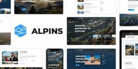 Alpins v1.1-登山爬山运动和远足HTML5模板