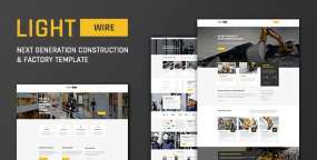 Lightwire v1.0-建筑行业和工业领域HTML5模板