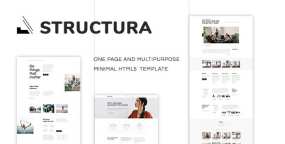 Structura v1.0-自适应极简单页HTML5模板