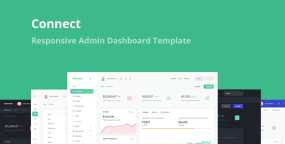 Connect v1.1-响应式管理面板仪表板HTML5模板