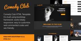 Comedy Club v1.0 – 戏剧/喜剧/相声/小品等团队HTML5模板