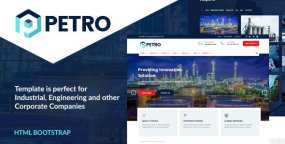 Petro v1.0-工业/能源/制造业HTML5企业官网模板