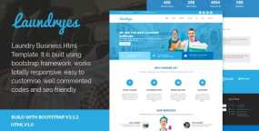 Laundryes v1.0-自适应洗衣店业务HTML5模板