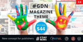 【GDN汉化版v.2.6】多布局风格WordPress新闻杂志主题中文汉化+优化版