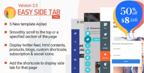 [v.2.0.6]适用于WordPress的响应式浮动选项卡插件全功能专业版+中文汉化版