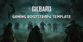 Gilbard v1.1.1-基于Bootstrap 4开发的游戏主题类HTML5模板