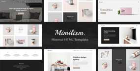 Mimilism v1.0-现代极简优雅自适应作品集HTML5模板