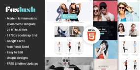 Faslush v1.0-现代，简约的电子商务HTML5模板