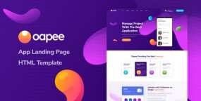 Oapee v1.0-应用APP推介落地页/着陆页HTML5模板