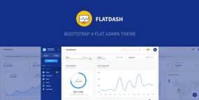 FlatDash v1.0.0-Bootstrap 4扁平式管理面板HTML5模板