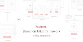 Acamar v1.0.1-平铺式布局和简洁的响应式HTML5模板
