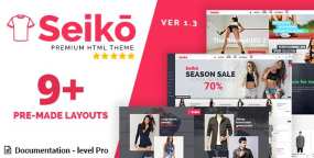 Seiko v1.3.0 – 服饰店电子商务网站HTML5模板自适应手机