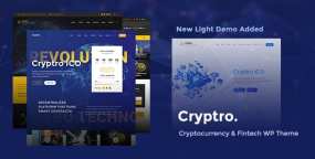 WordPress主题Cryptro加密货币/区块链/比特币企业网站模板