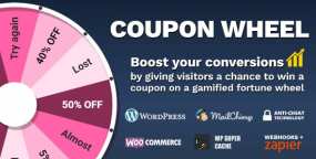 Coupon Wheel汉化版V3.5.8_折扣券幸运轮和抽奖转盘WooCommerce插件
