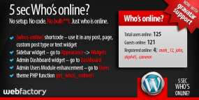 5sec Who’s Online汉化版在线用户列表显示WordPress插件V1.2 免费下载