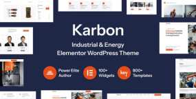 Karbon工业能源WordPress主题_制造业网站模板_6款首页