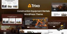Trixa WordPress主题_建筑施工设备租赁网站模板