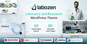Labozen医疗实验室WordPress主题_科研机构网站模板
